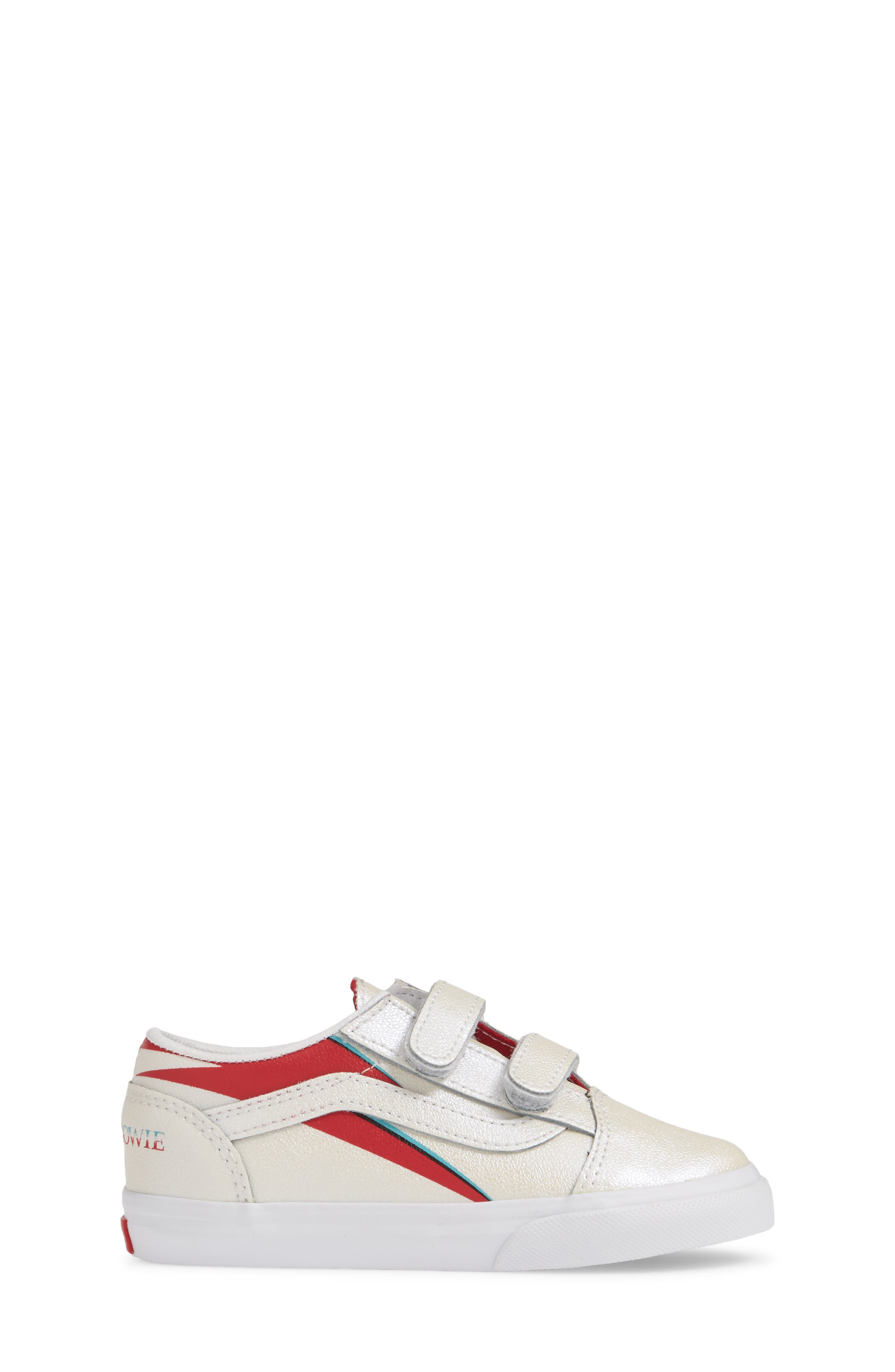 Kids' Old Skool V Sneaker, Alternate, color, ALADDIN SANE/ TRUE WHITE