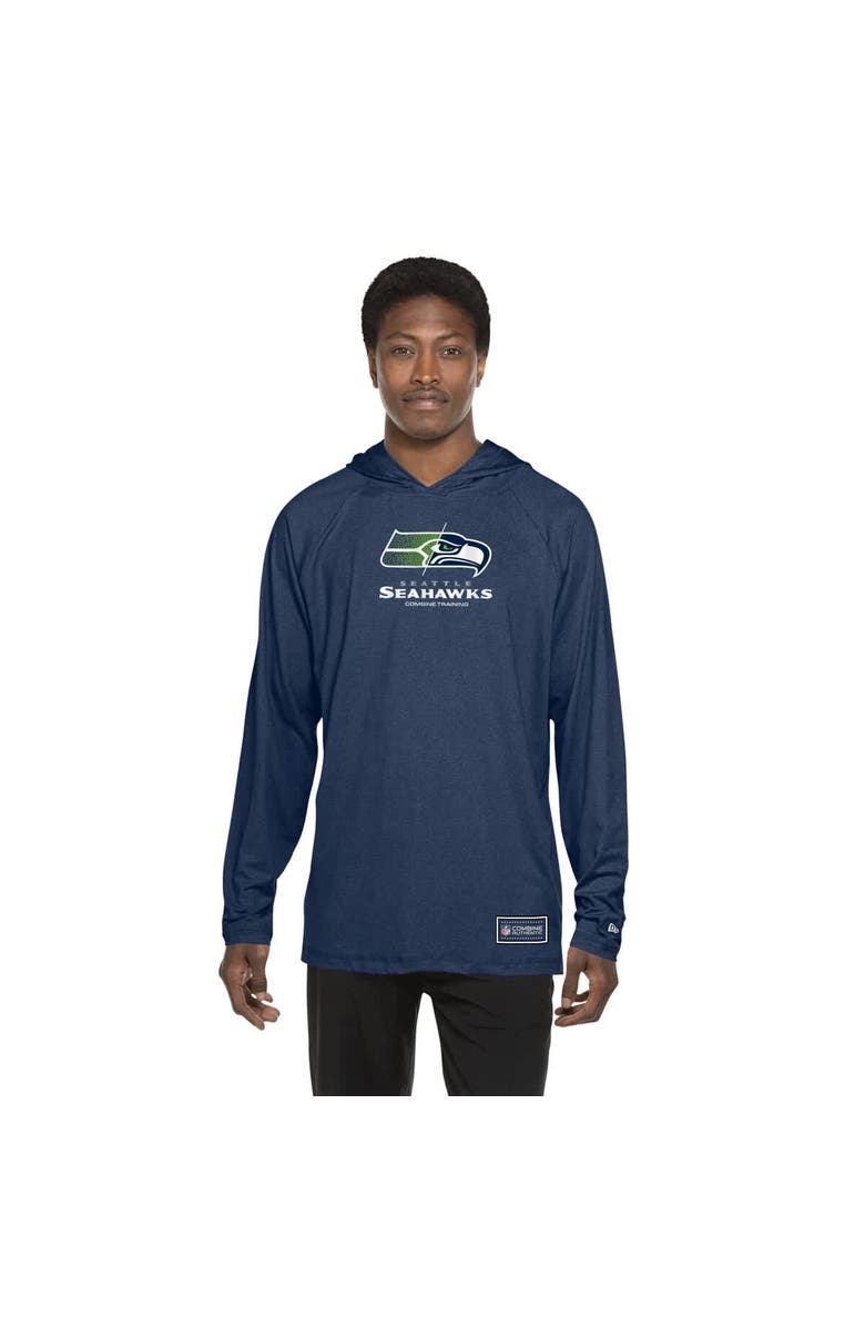New Era Men's New Era College Navy Seattle Seahawks Functional Fandom Hoodie, Alternate, color, College Navy