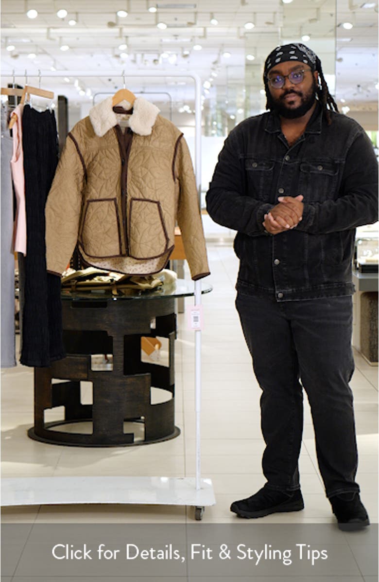 Oversize Floral Quilted Heritage Jacket, sales video thumbnail