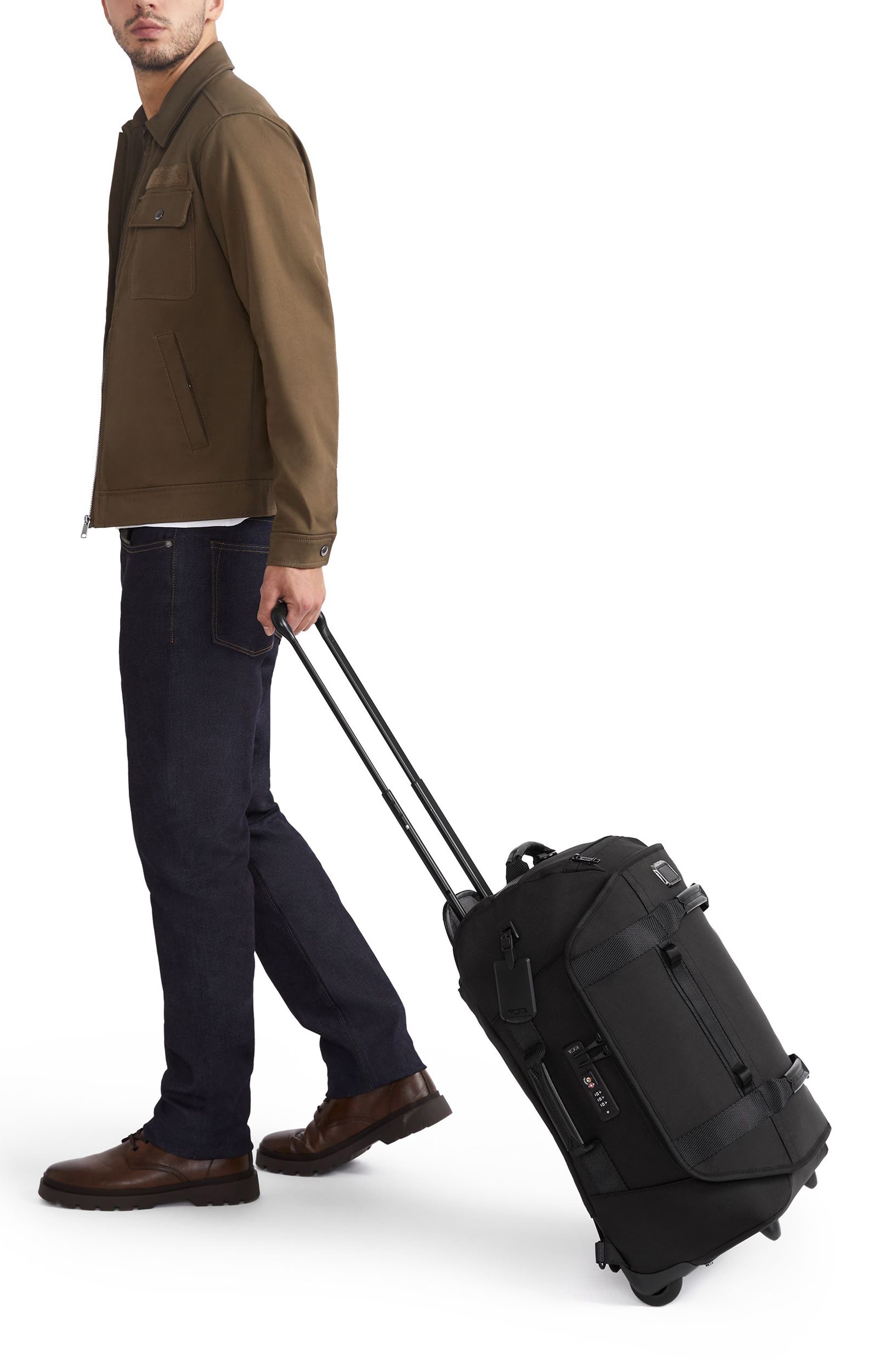 TUMI Alpha Bravo Wheeled Duffel Bag, Alternate, color, Pearl Grey