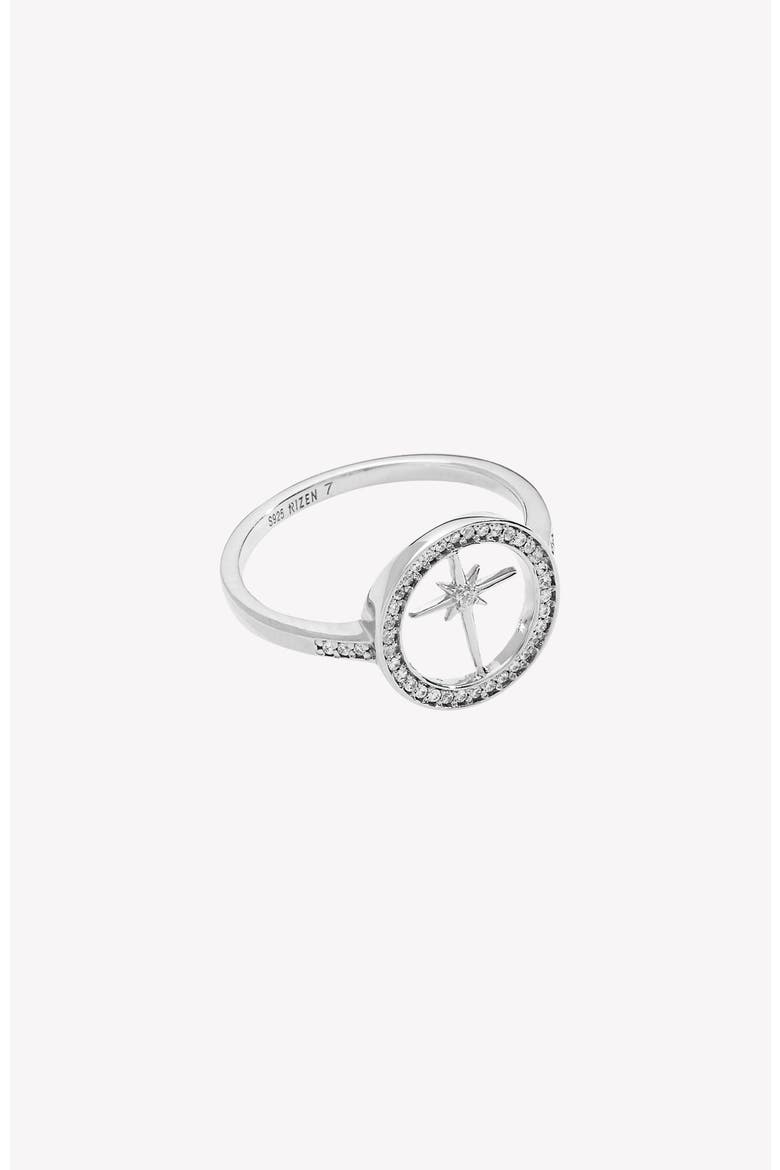 Adoring Star Compass Ring, Alternate, color, Sterling Silver