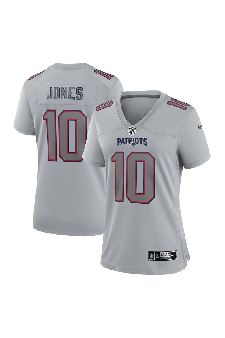 Women's Nike Mac Jones Gray New England Patriots Atmosphere Fashion Game Jersey, Main, color, Gray