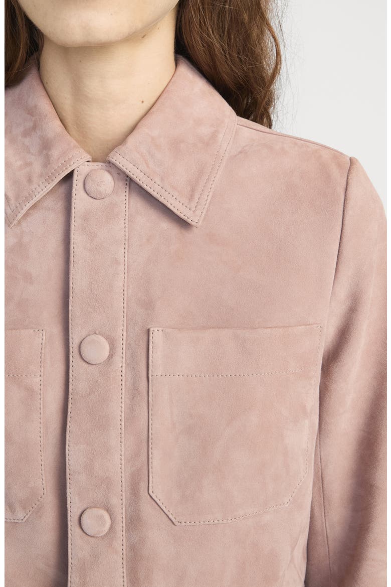 The Small Suede Jacket, Alternate, color, MAUVE