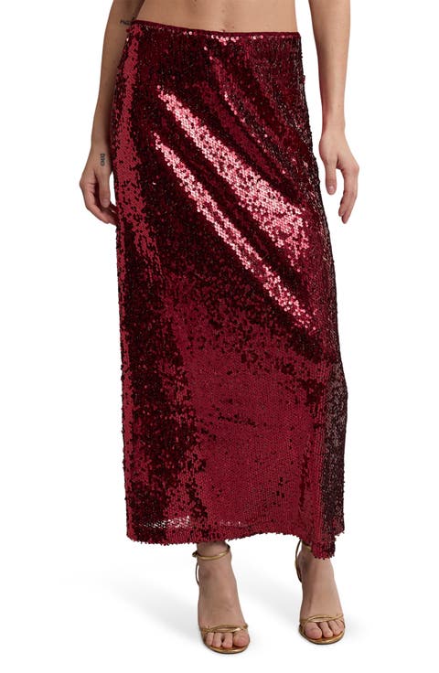 Sequin Maxi Skirt