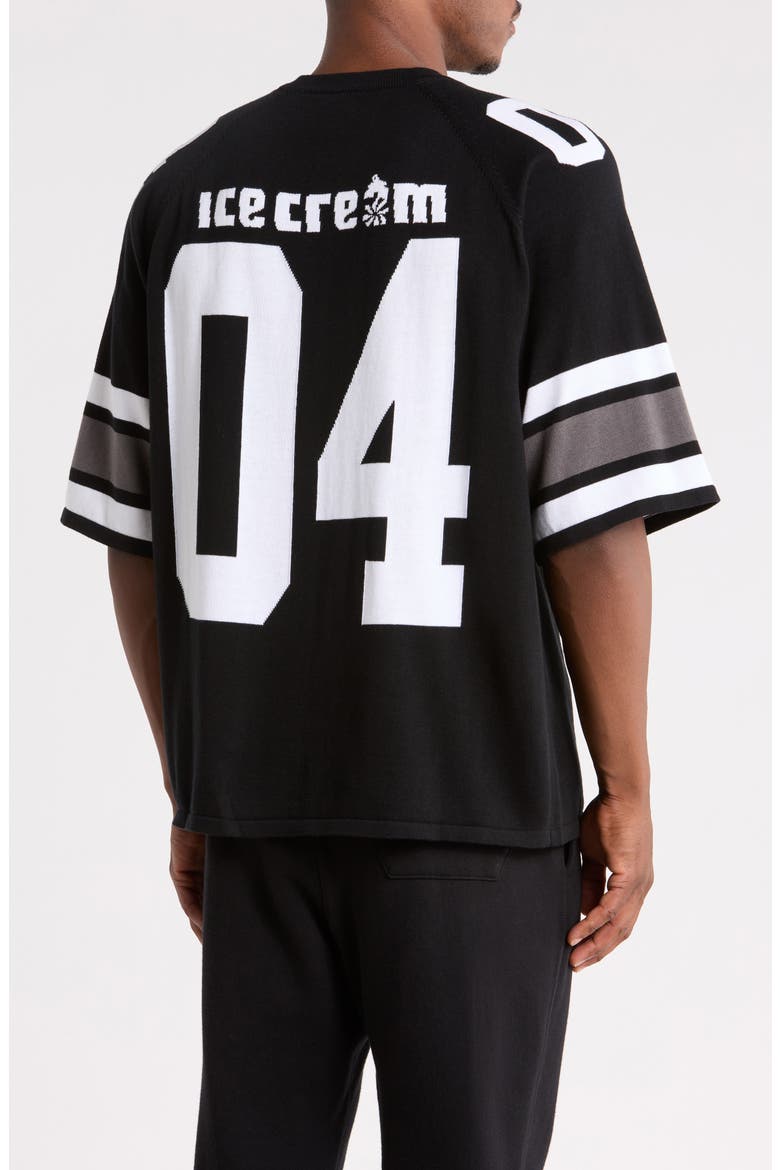Touch Down Jacquard Sweater, Alternate, color, BLACK