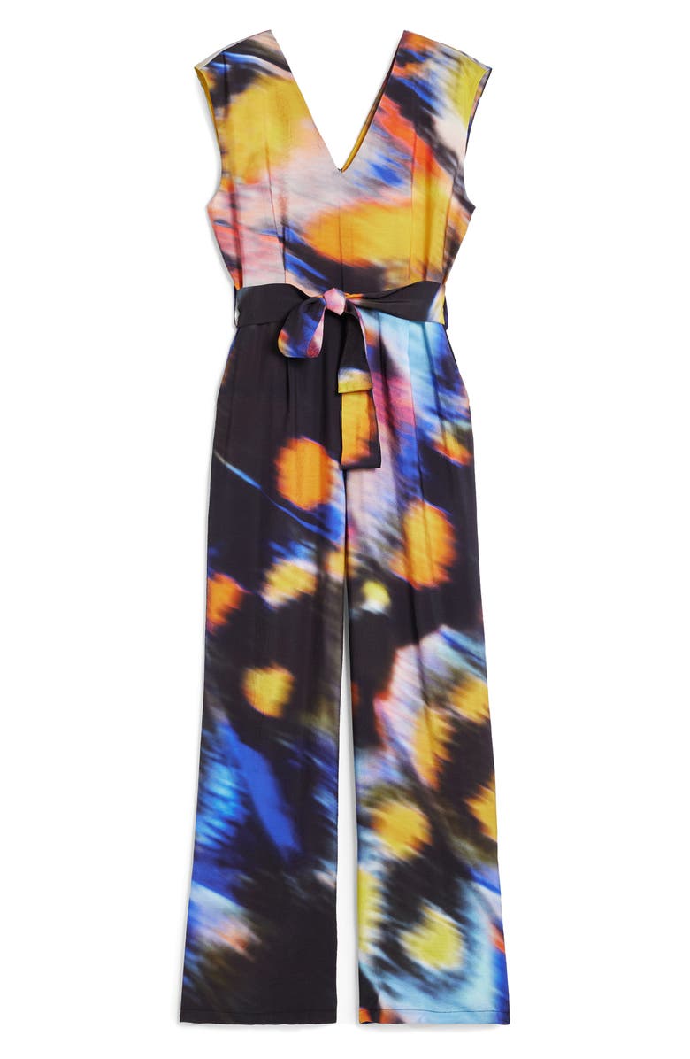 Desigual Abstract Print Jumpsuit, Alternate, color, 