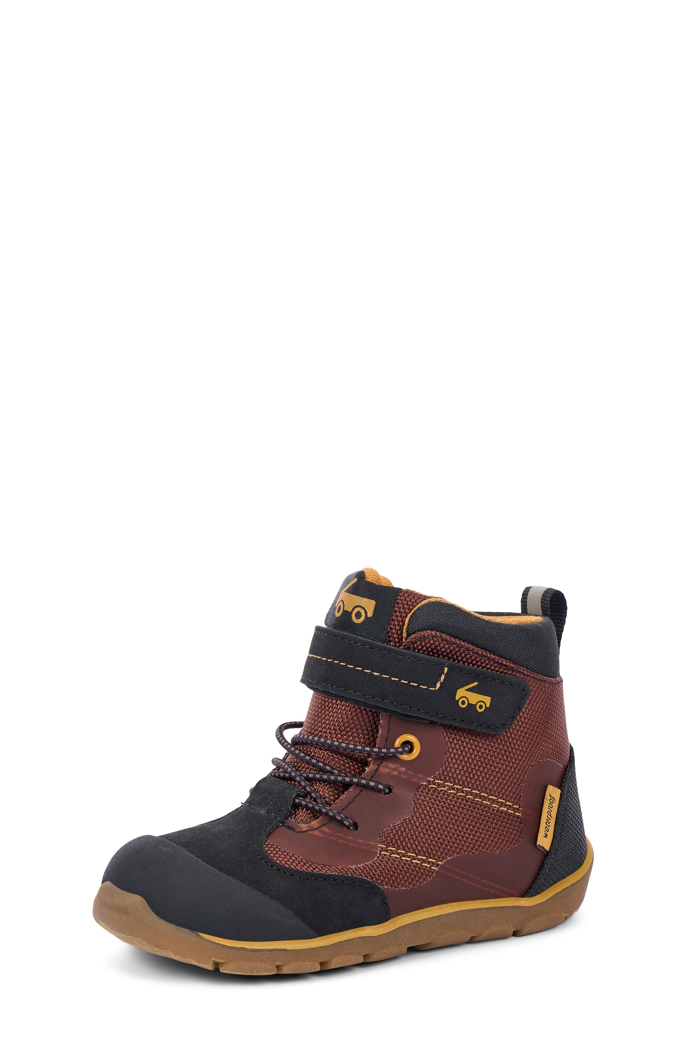 Kids' Canyon Waterproof Boot, Alternate, color, BROWN/ BLACK