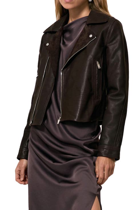 Lidia Leather Moto Jacket