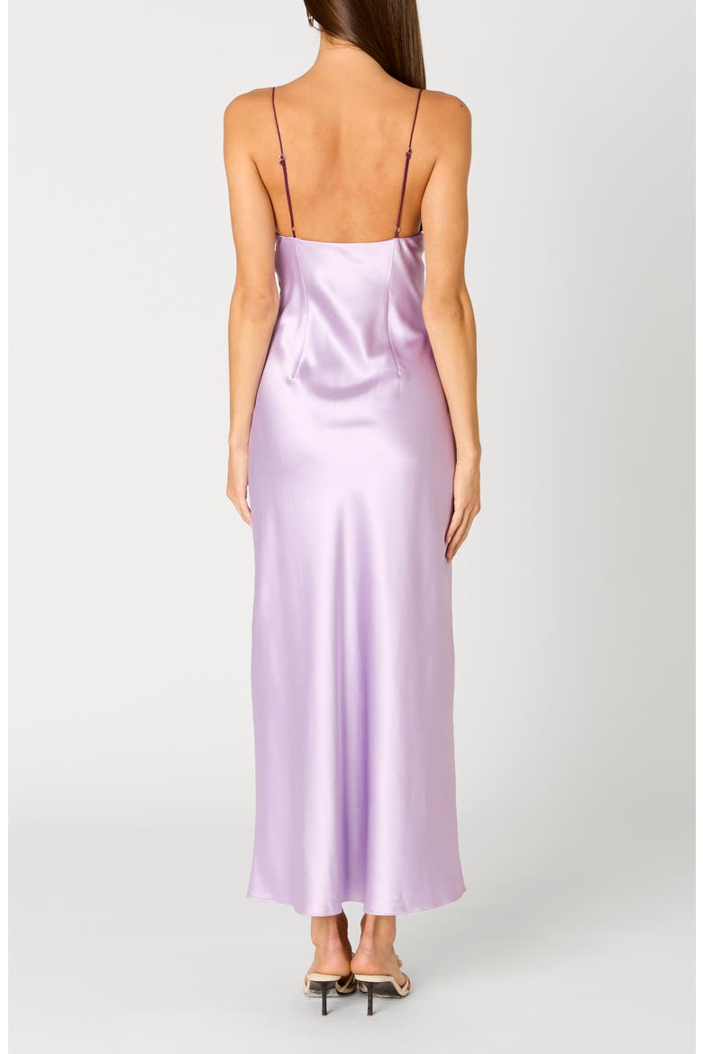Camille Satin Midi Slipdress, Alternate, color, LILAC