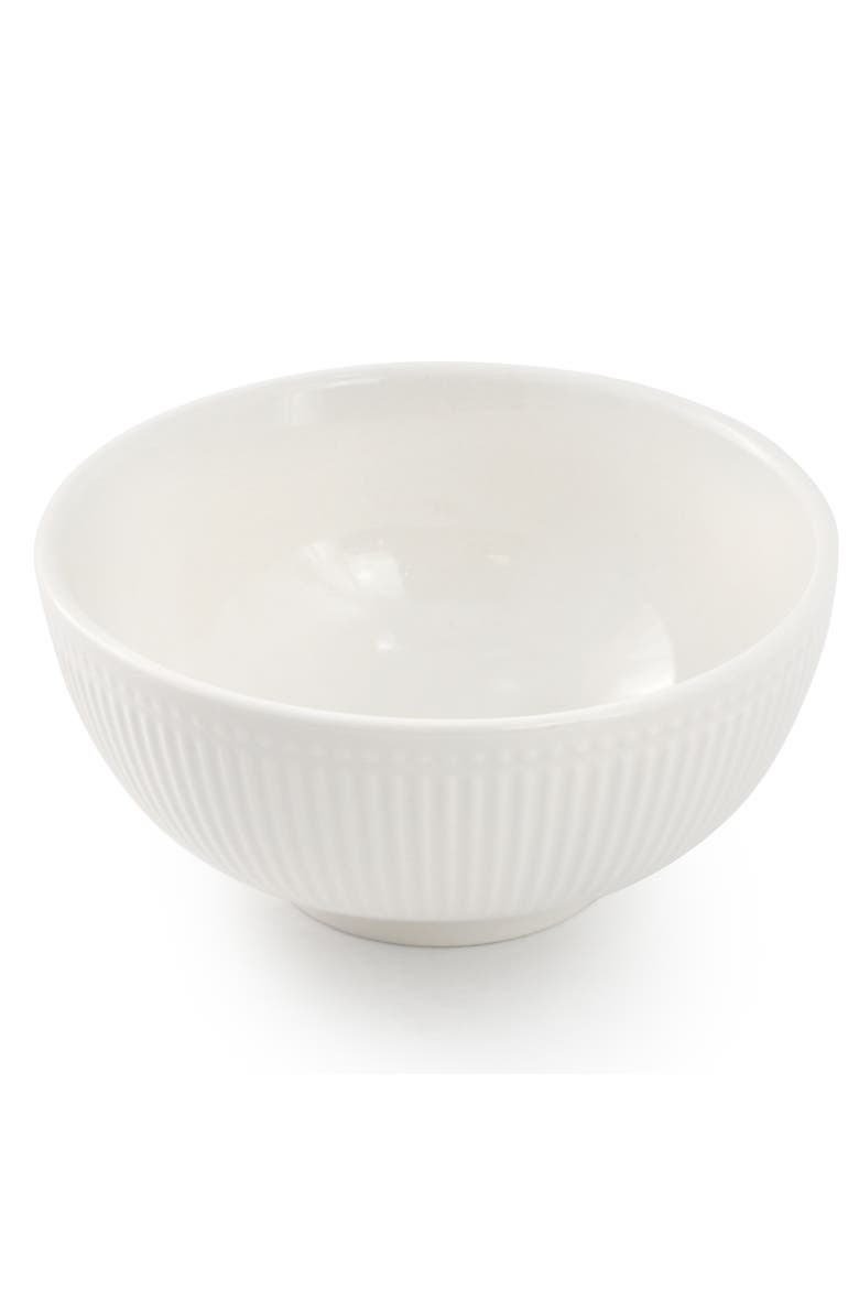 Gretel 6 Piece Round Stoneware Cereal Bowl Set in White, Alternate, color, White