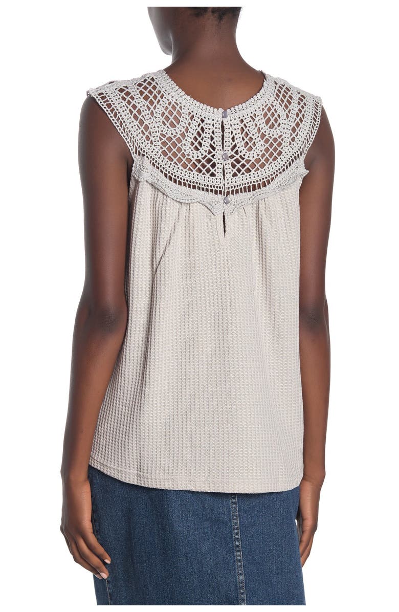 Forgotten Grace Crochet Sleeveless Blouse, Alternate, color, 