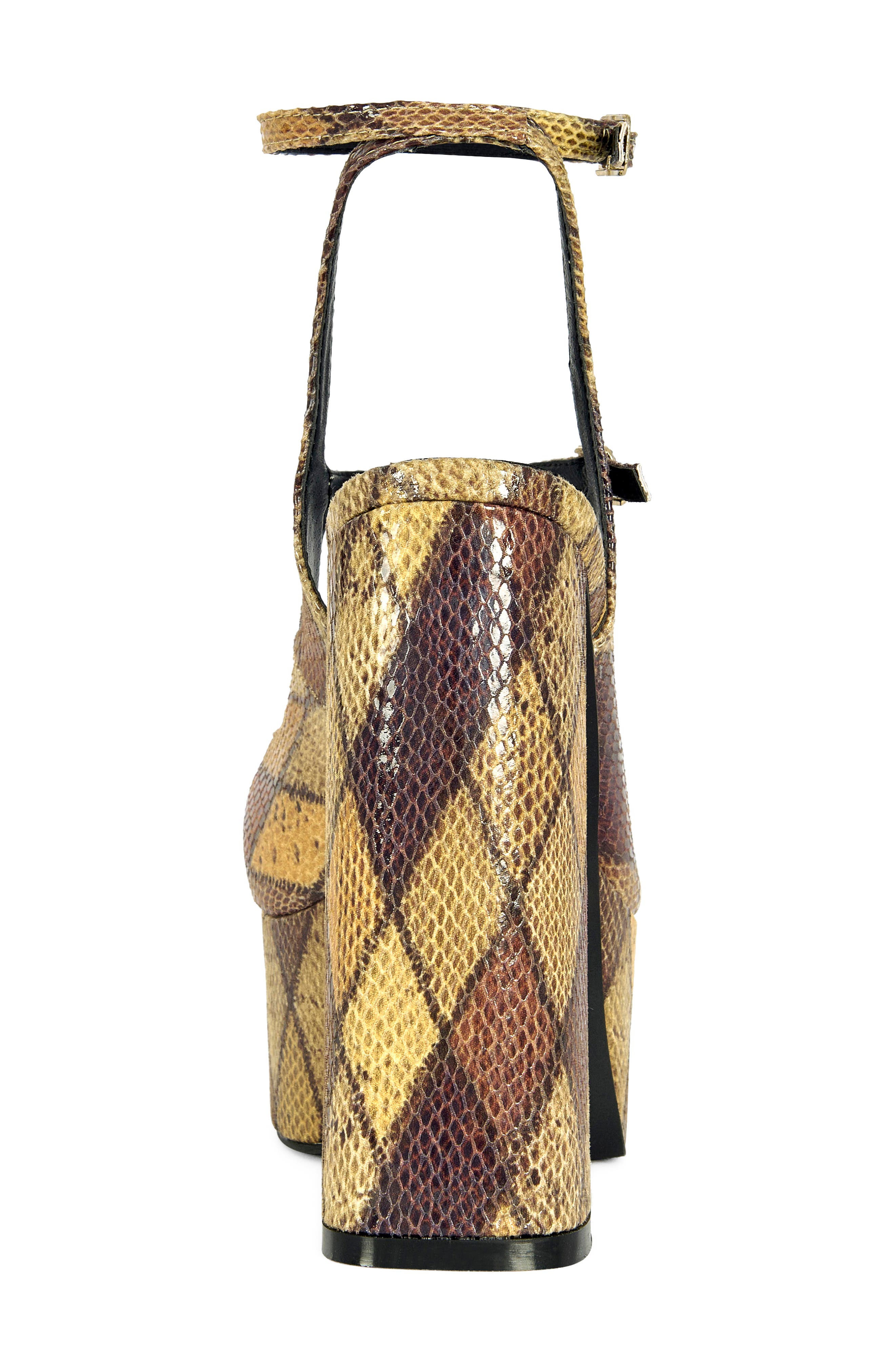 Juliara Snake Embossed Platform Mary Jane Pump, Alternate, color, MULTI
