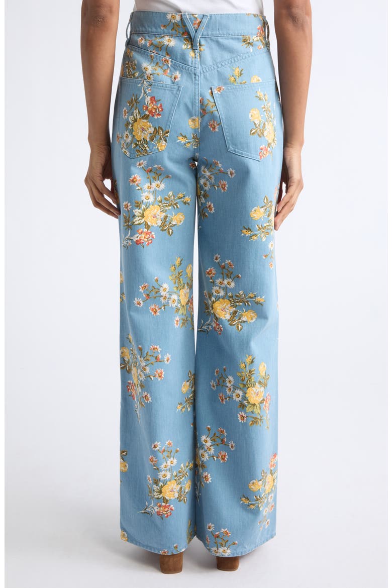 Taylor High Waist Wide Leg Jeans, Alternate, color, GARDEN BOUQUET