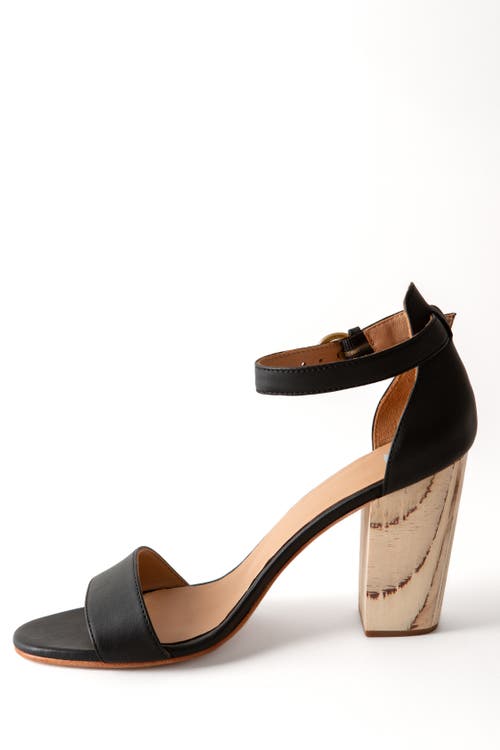 Fortress Frances Heeled Sandal In Black