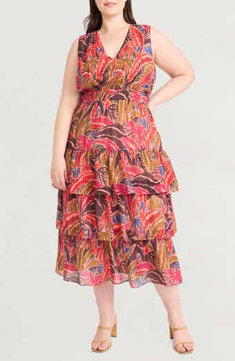 The Good Journey Sleeveless Ruffle Tiered Midi Dress