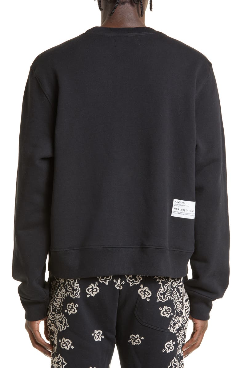 AMIRI x Wes Lang Cotton Logo Graphic Sweatshirt, Alternate, color, 