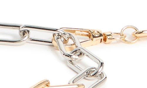 Nordstrom Rack Oval Link Two Tone Chain Belt In Multi