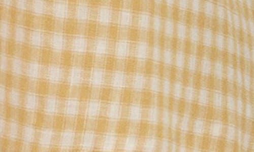 Reformation Marella Puff Sleeve Gingham Linen Midi Sundress
