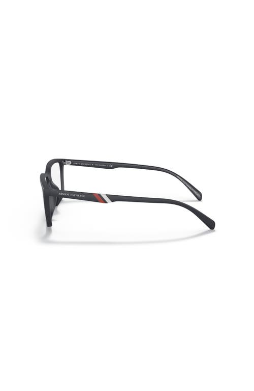 Armani Exchange 55mm Rectangle Optical Glasses In Brown