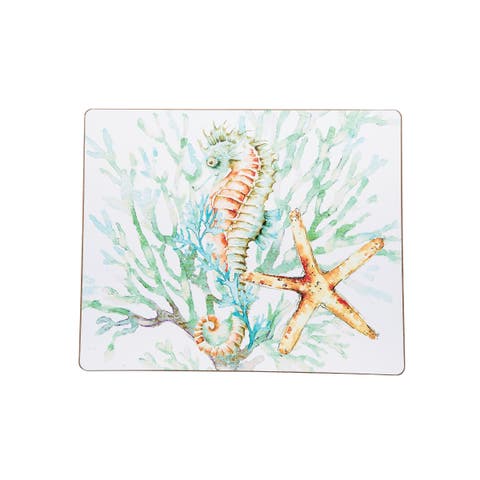 Chandler Cove Coastal Hardboard Placemats, Set of 6