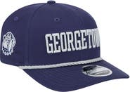 New Era Men's New Era Navy Georgetown Hoyas Wordmark Rope 9SEVENTY Stretch-Snap Hat