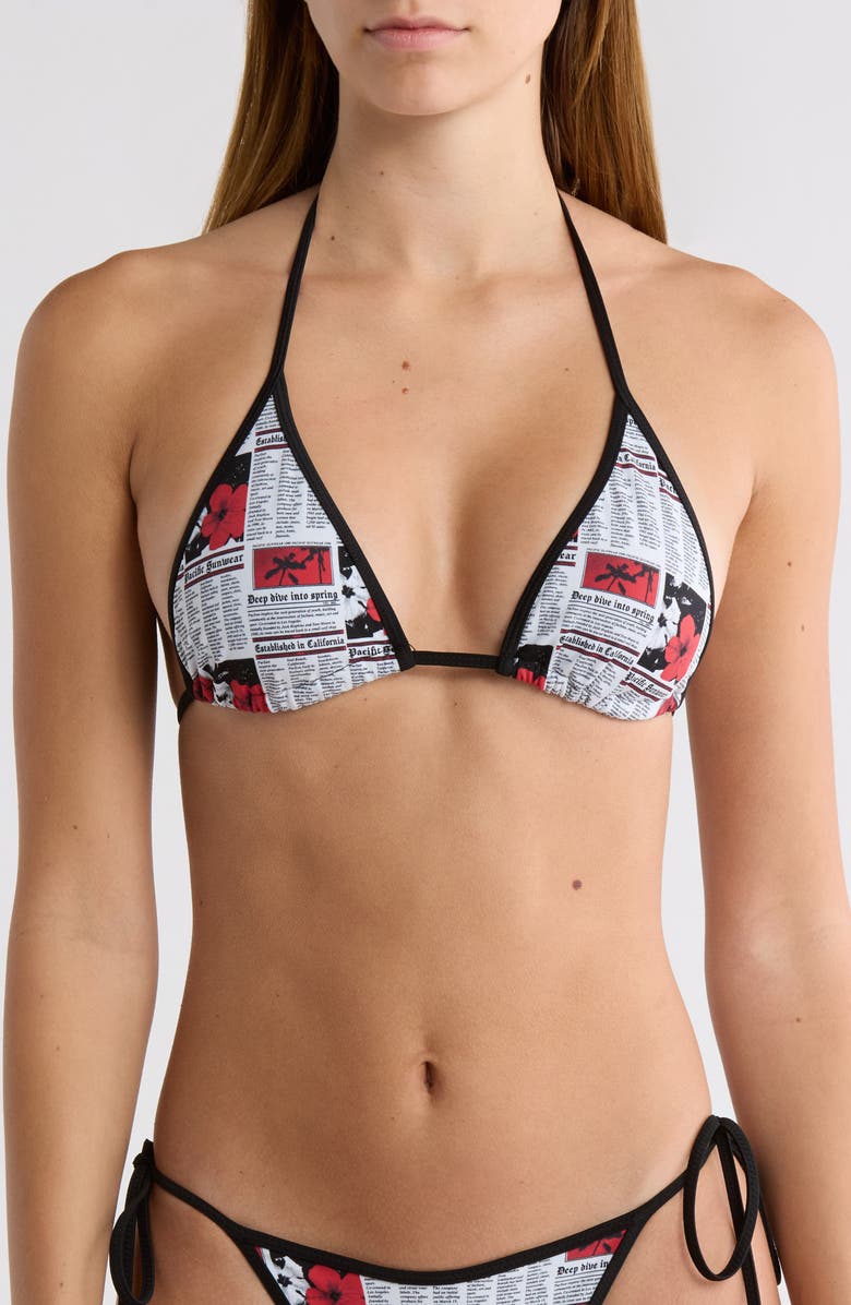 PacSun Corinne Triangle Bikini Top, Main, color, 