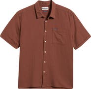 Barbour Kingswood Short Sleeve Cotton Ripstop Button-Up Shirt