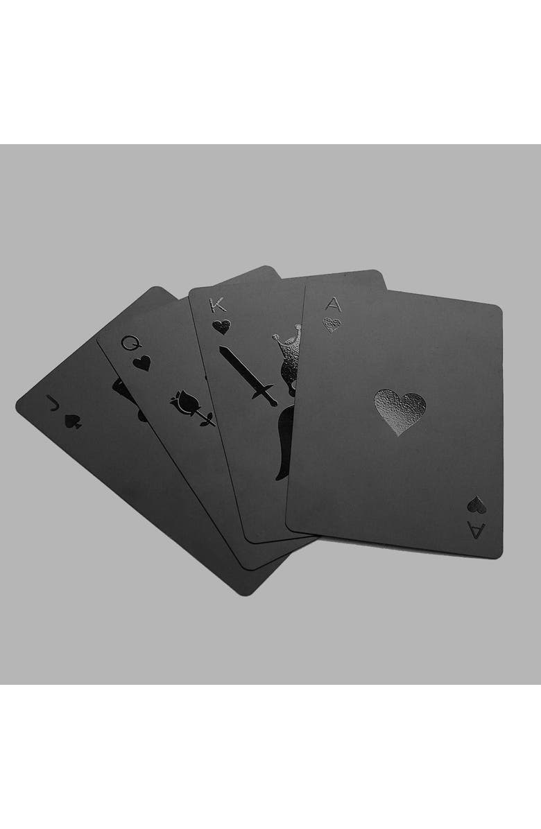 Blvck Paris Blvck Playing Cards, Alternate, color, Black