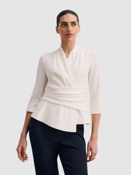 The Fold Clever Crepe Belleville Blouse
