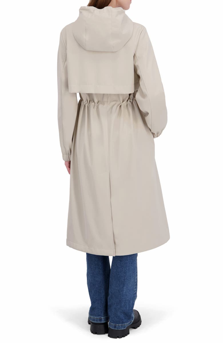 Tahari Amelia Hooded Coat, Alternate, color, Parchment