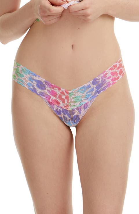 Print Low Rise Thong