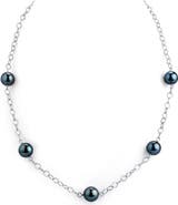 The Pearl Source Tahitian South Sea Round Pearl Tincup Necklace