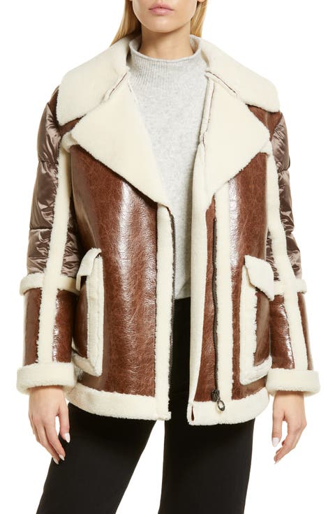 Raelynn Mixed Media Faux Fur Jacket