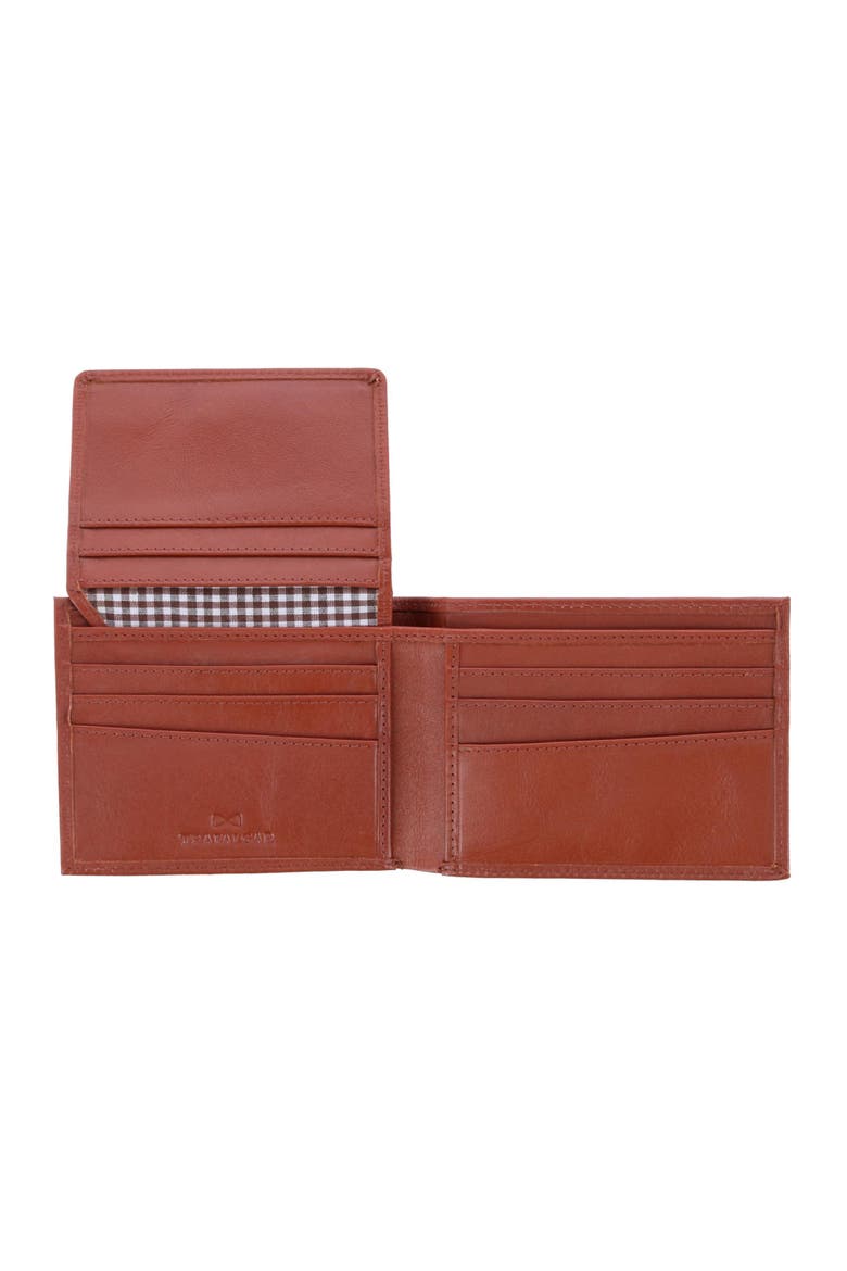 Sergio Genuine Leather RFID Bi-Fold Passcase Wallet, Alternate, color, Tan