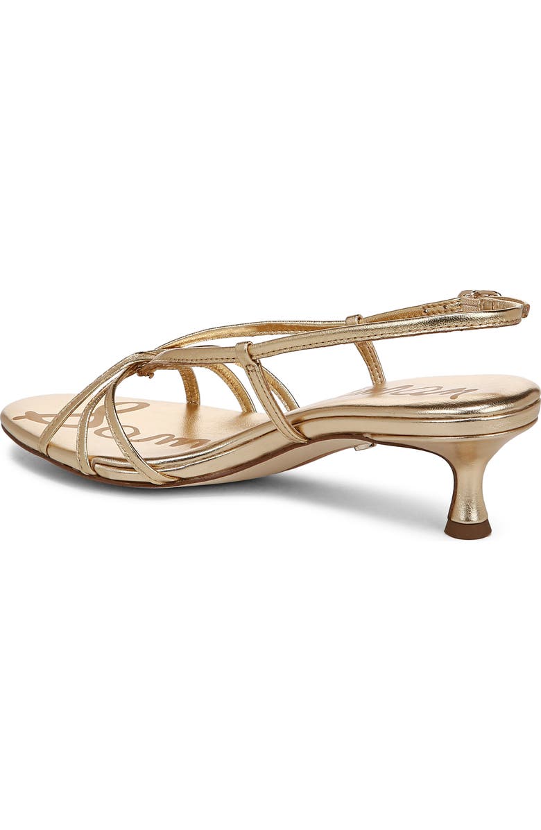 Sam Edelman Cressa Slingback Kitten Heel Sandal, Alternate, color, Amber Gold