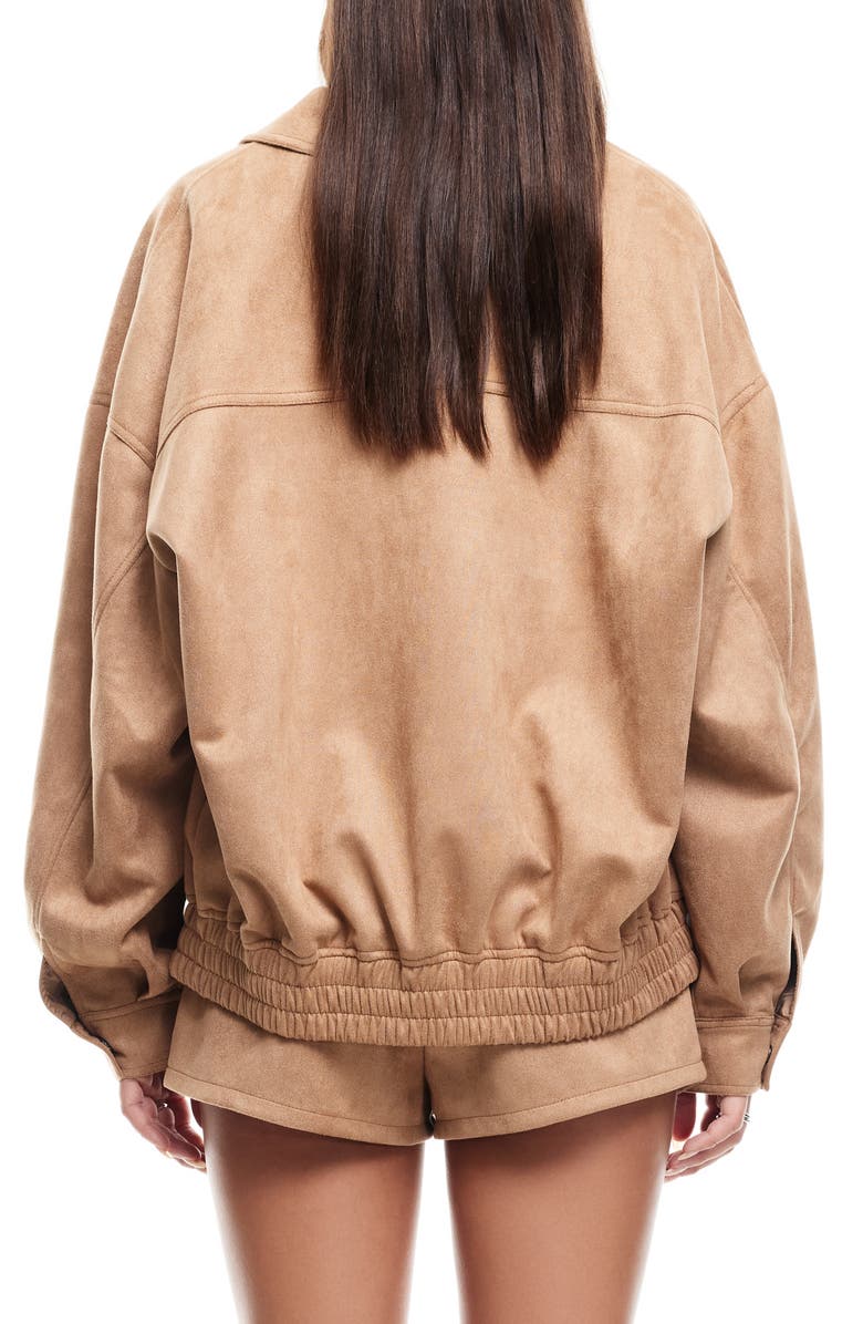 LIONESS Palm Desert Bomber Jacket, Alternate, color, Chocolate