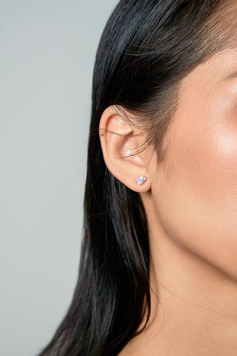 Valessa 14K Gold Lab Grown Diamond Toi Et Moi Earrings - 0.4 Ct, Alternate, color, 14K Yellow Gold