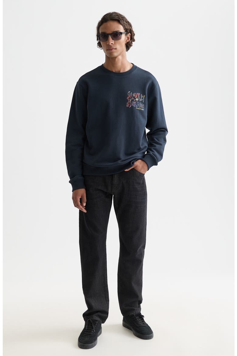 Graphic Print Sweatshirt, Alternate, color, CARBON