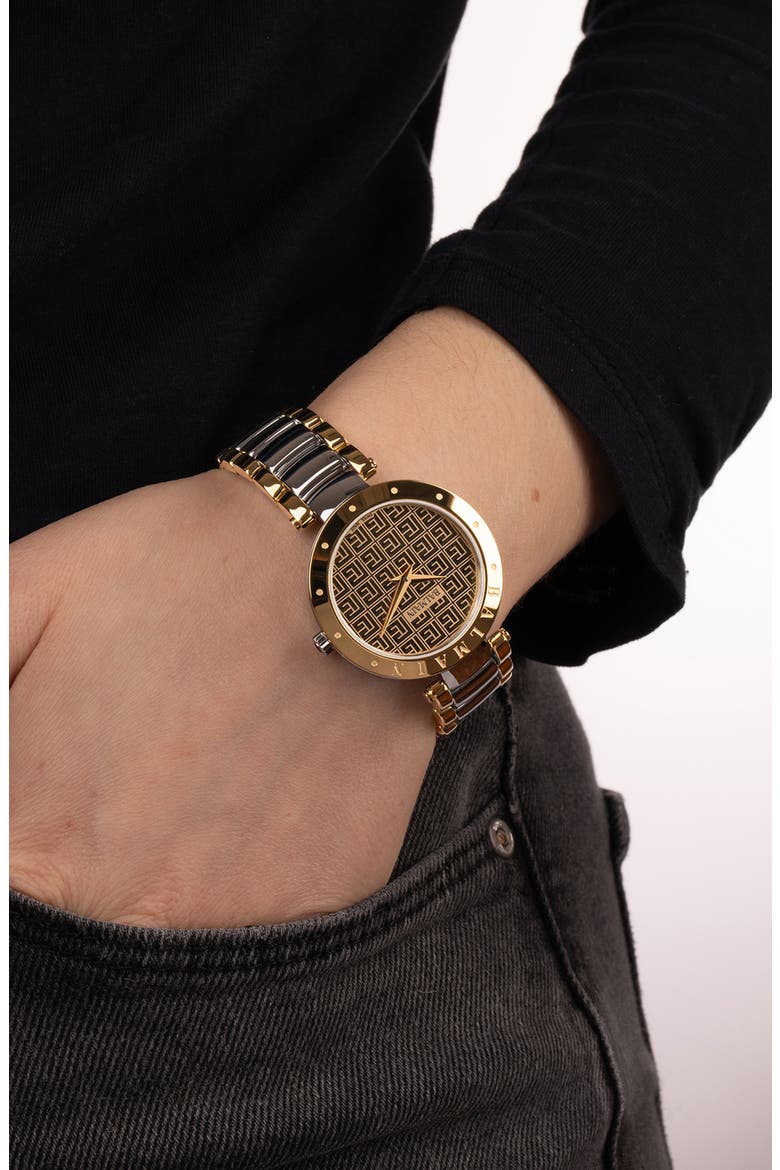Bijou Two-Tone Bracelet Watch, 33mm, Alternate, color, BICOLOR