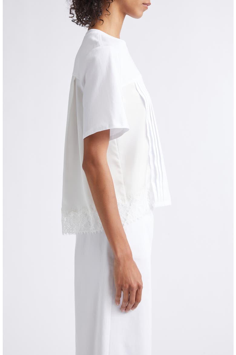 Mixed Media Cotton T-Shirt, Alternate, color, WHITE