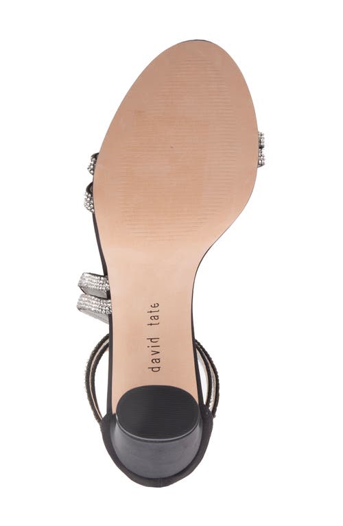David Tate Evening Rhinestone Sandal In Black