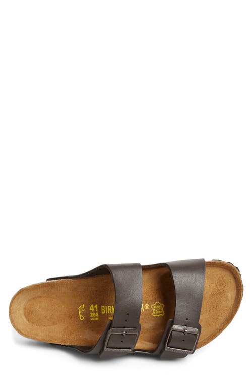Birkenstock Arizona Soft Footbed Leather Sandal In Mocha