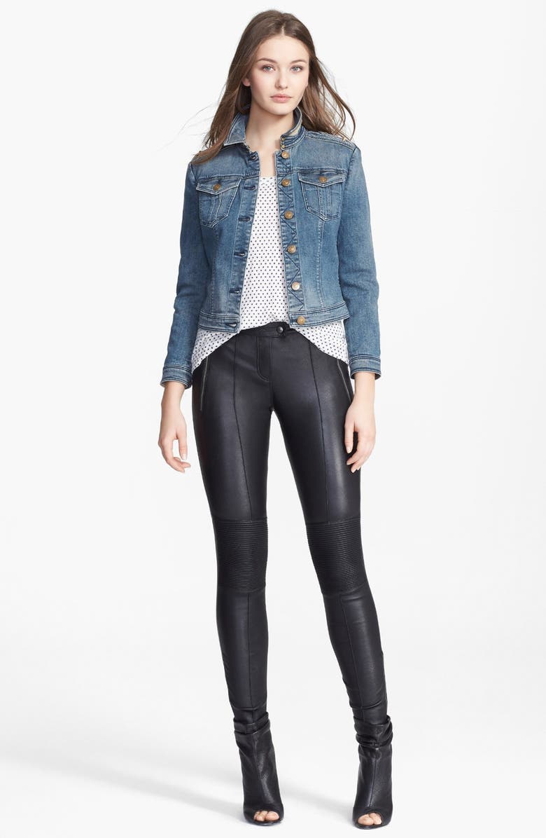 Burberry Brit Denim Jacket, Alternate, color,