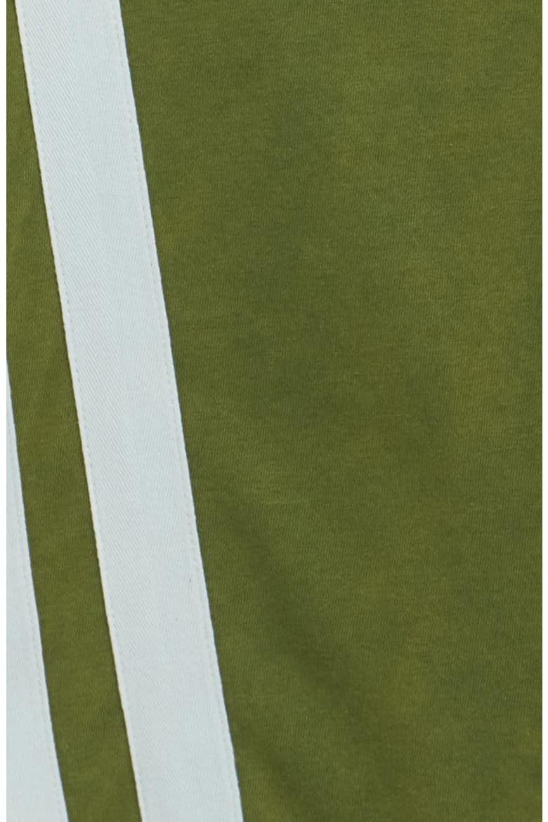 Kids' French Terry & Denim Track Pants, Alternate, color, GREEN