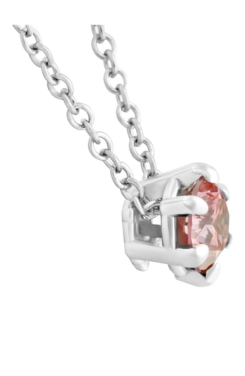 Bliss Diamond 1/4Ct Pink Diamond Solitaire Floating Pendant 14k Gold Lab Grown Necklace, Alternate, color, 