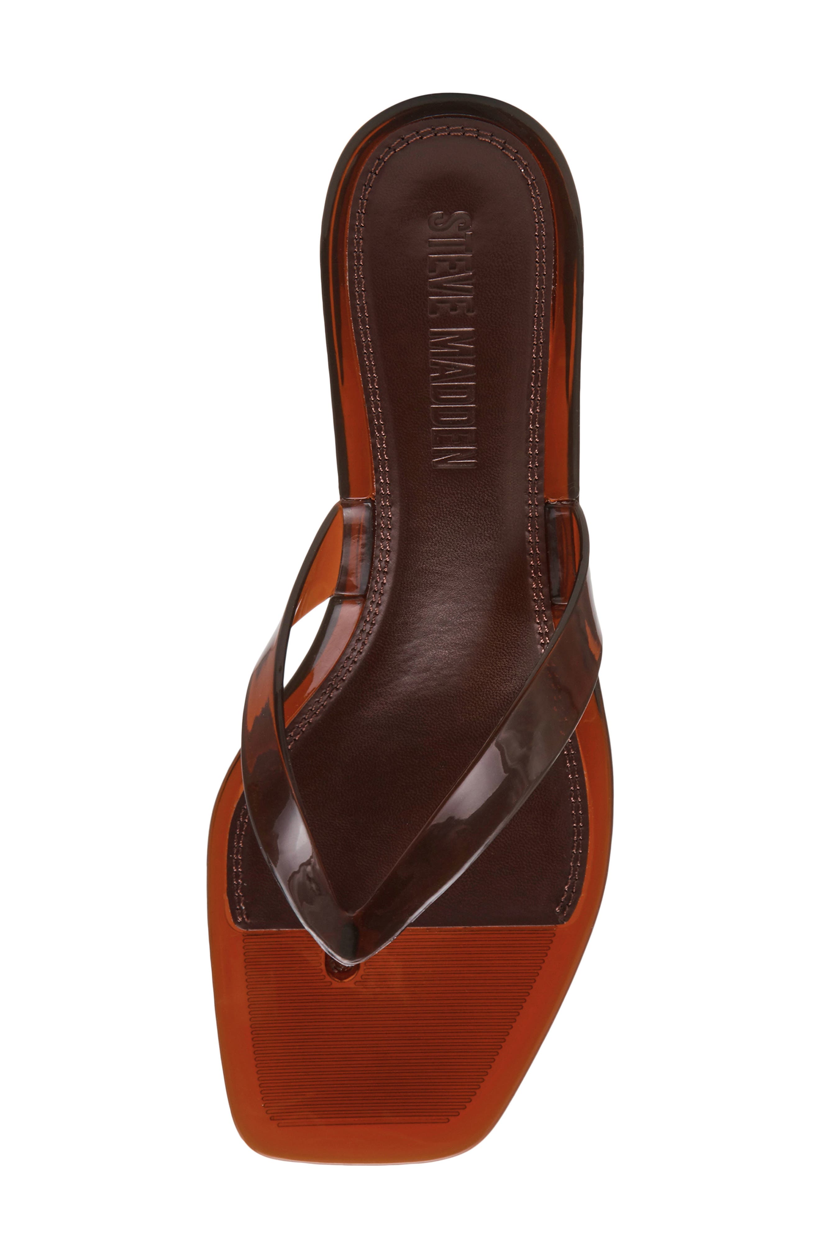 Tracie Kitten Heel Flip Flop, Alternate, color, BROWN
