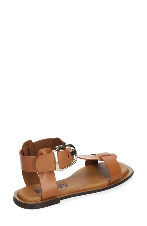 Bibi Lou Ankle Strap Sandal In Brown