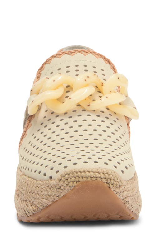 Dolce Vita Jhenee Espadrille Platform Sneaker In Ivory Perforated