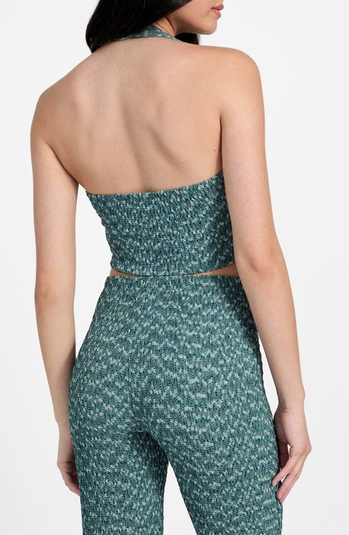 Guess Naleny Knit Halter Top In Green