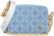 Off-White Medium Jacquard Denim Crossbody Camera Bag
